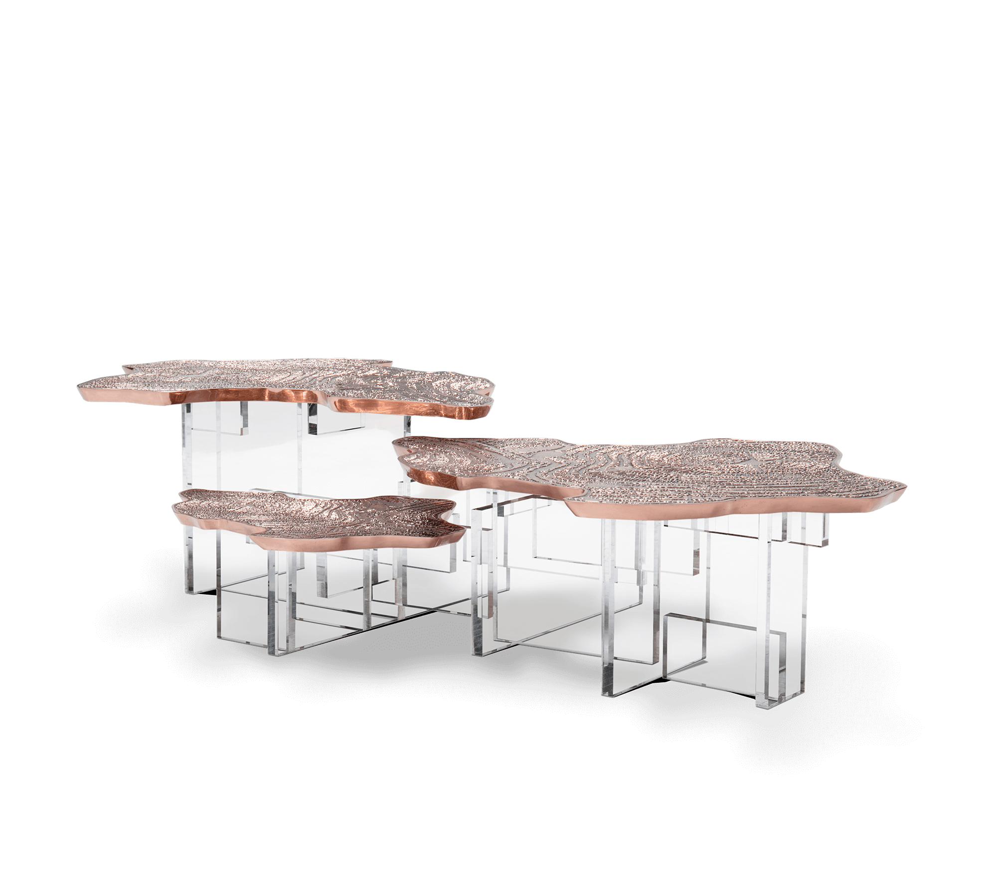 0-319 Медный центральный стол Monet  Boca Do Lobo 