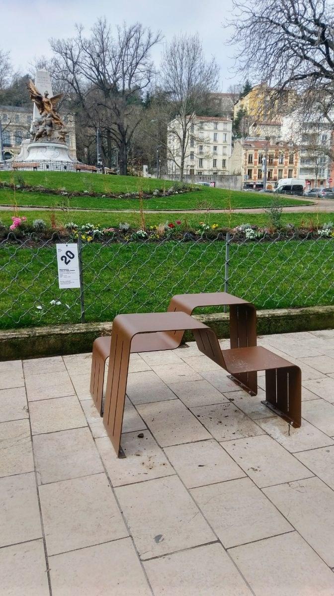 Euroform W Скамейка из металла  4520m, 4525m  - Вид №2