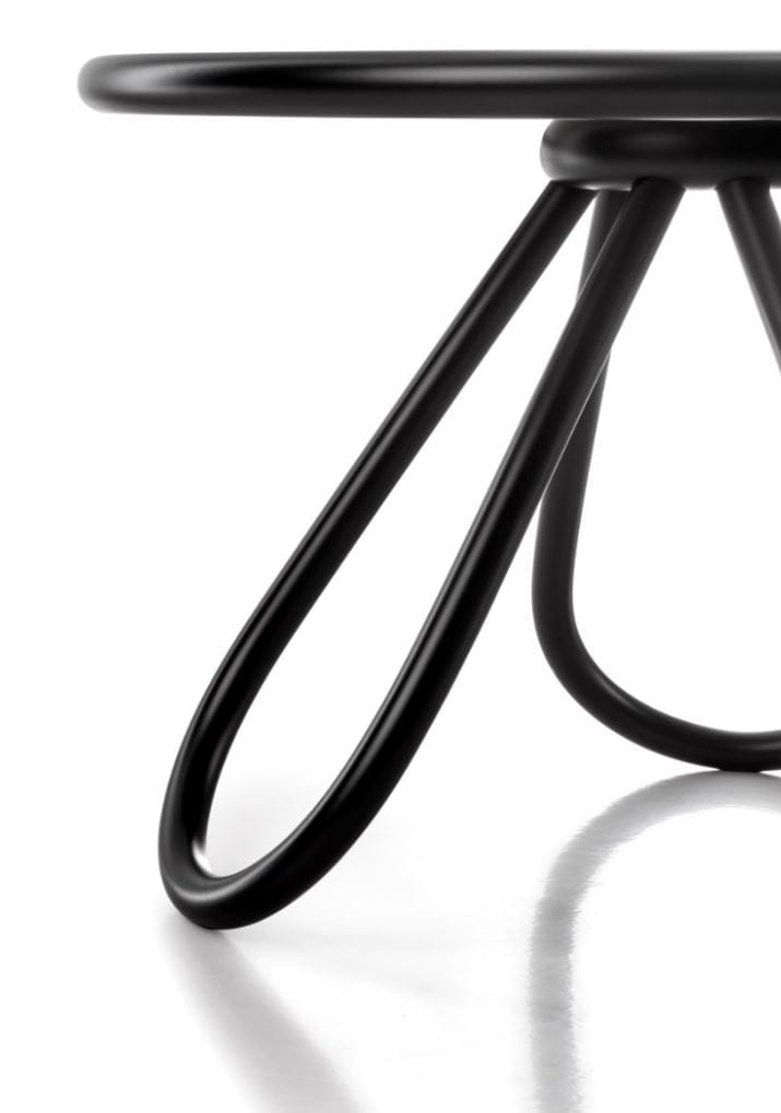 Круглый деревянный и стеклянный журнальный столик Wiener GTV Design ARCH-00056498 - Вид №1