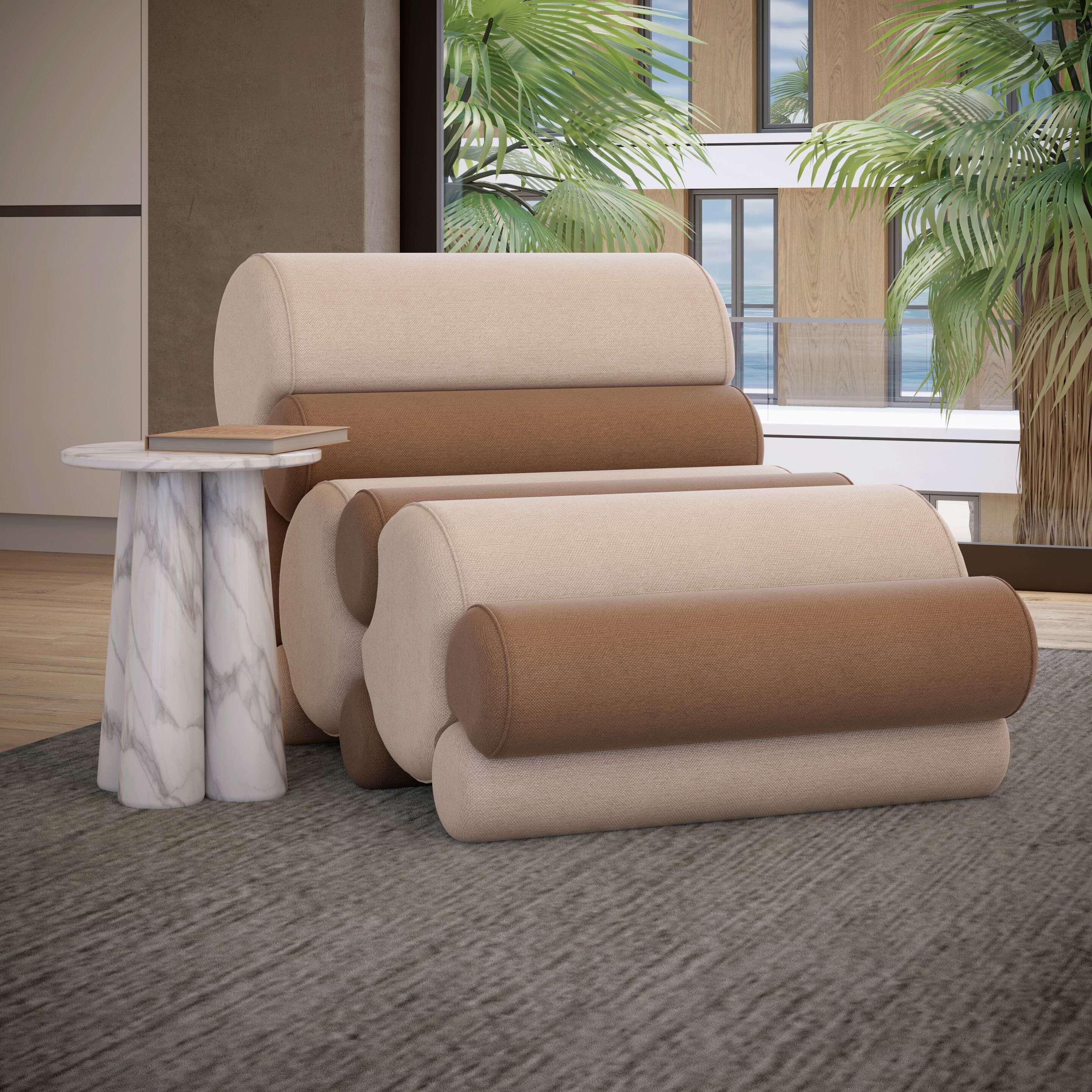 Тканевое кресло Essential Home AKIRA ARCH-00142246 - Вид №3