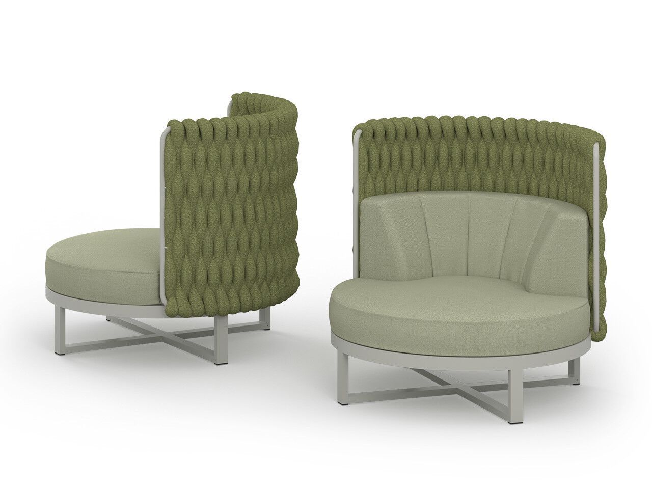 Тканевое садовое кресло с подлокотниками и высокой спинкой MAMAGREEN Munia ARCH-00149925 - Вид №6