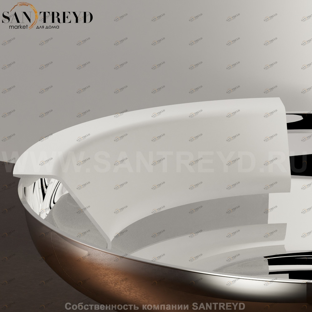 Спинка для ванны UFO белая Agape AVAS0907Z