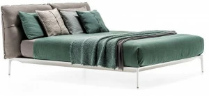 MDF Italia Двуспальная кровать с мягким изголовьем Yale