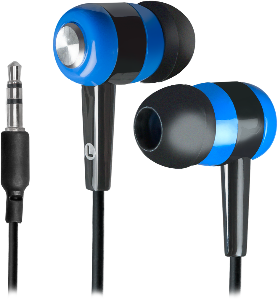 63616 наушники вставки basic 616 черный + синий Defender Santreyd 