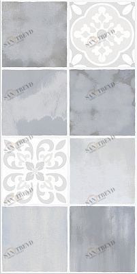 Плитка Glam Light Ornament 1 31,5х63 Azori sun-id-330531