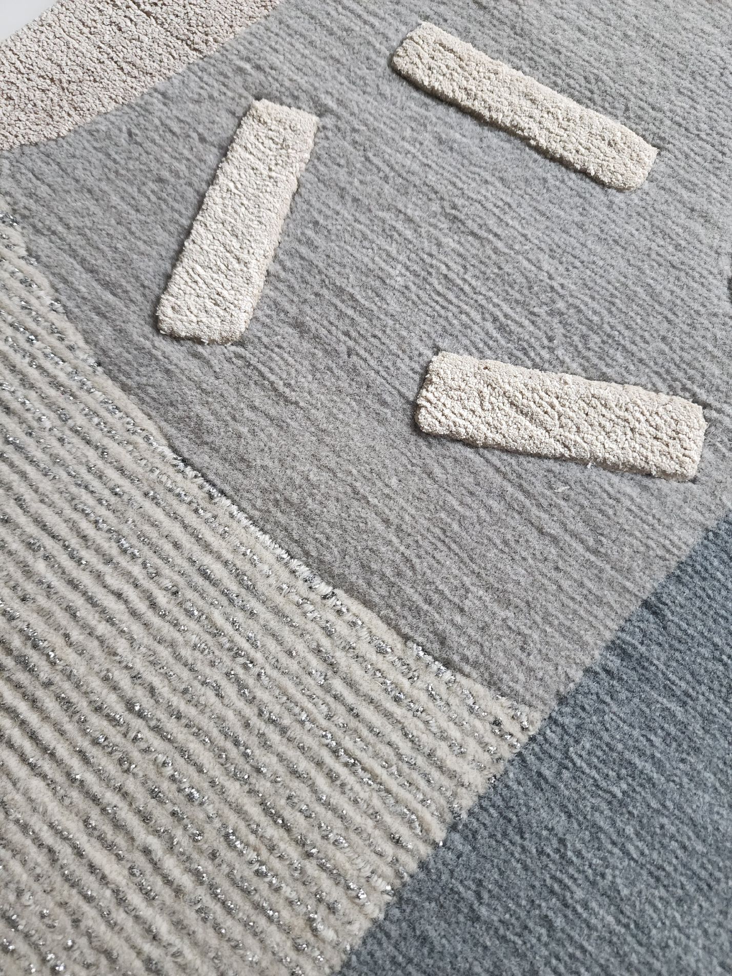 Прямоугольный ковер ручной работы из шерсти и шелка Tapis Rouge абстракция ARCH-00033145 - Вид №8