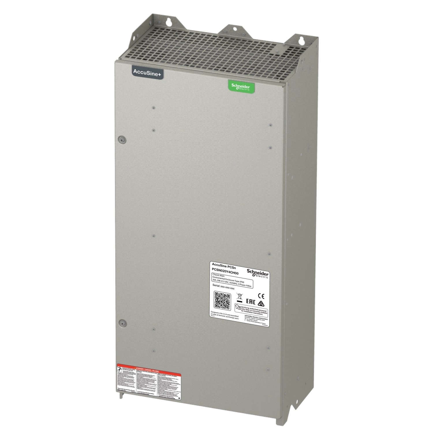 PCSN060Y4CH00 Активный фильтр PCSn 60A 208-415Vac IP00 Schneider Electric AccuSine 