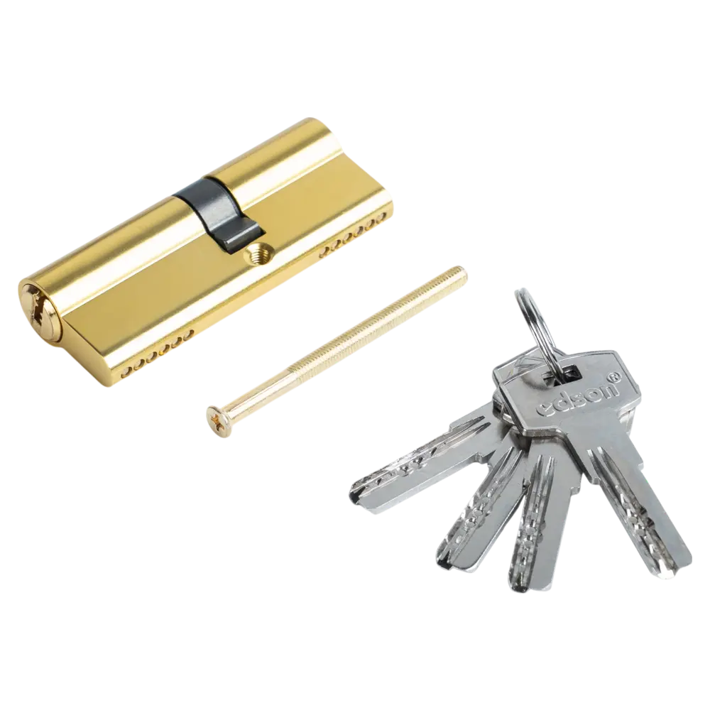 Цилиндр EDS-CYL 35x45 мм ключ/ключ цвет латунь EDSON STLM-2115288 - Вид №2