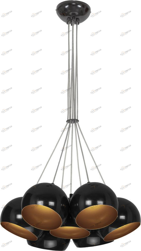 Подвесная люстра Nowodvorski Ball 6588 NOWODVORSKI ДИЗАЙНЕРСКИЕ, BALL BLACK-GOLD 186482 Черный 
