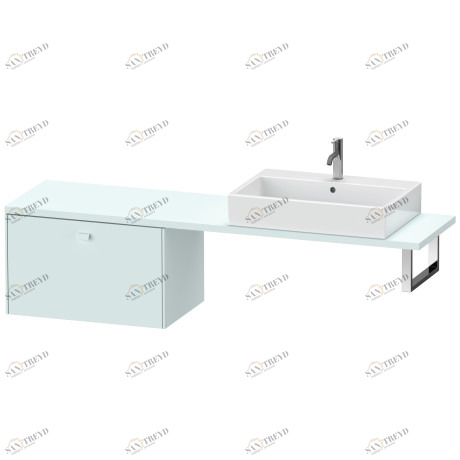 BR514300909 Brioso Шкафчик для компактной консоли Светло-голубой матовый декор Duravit