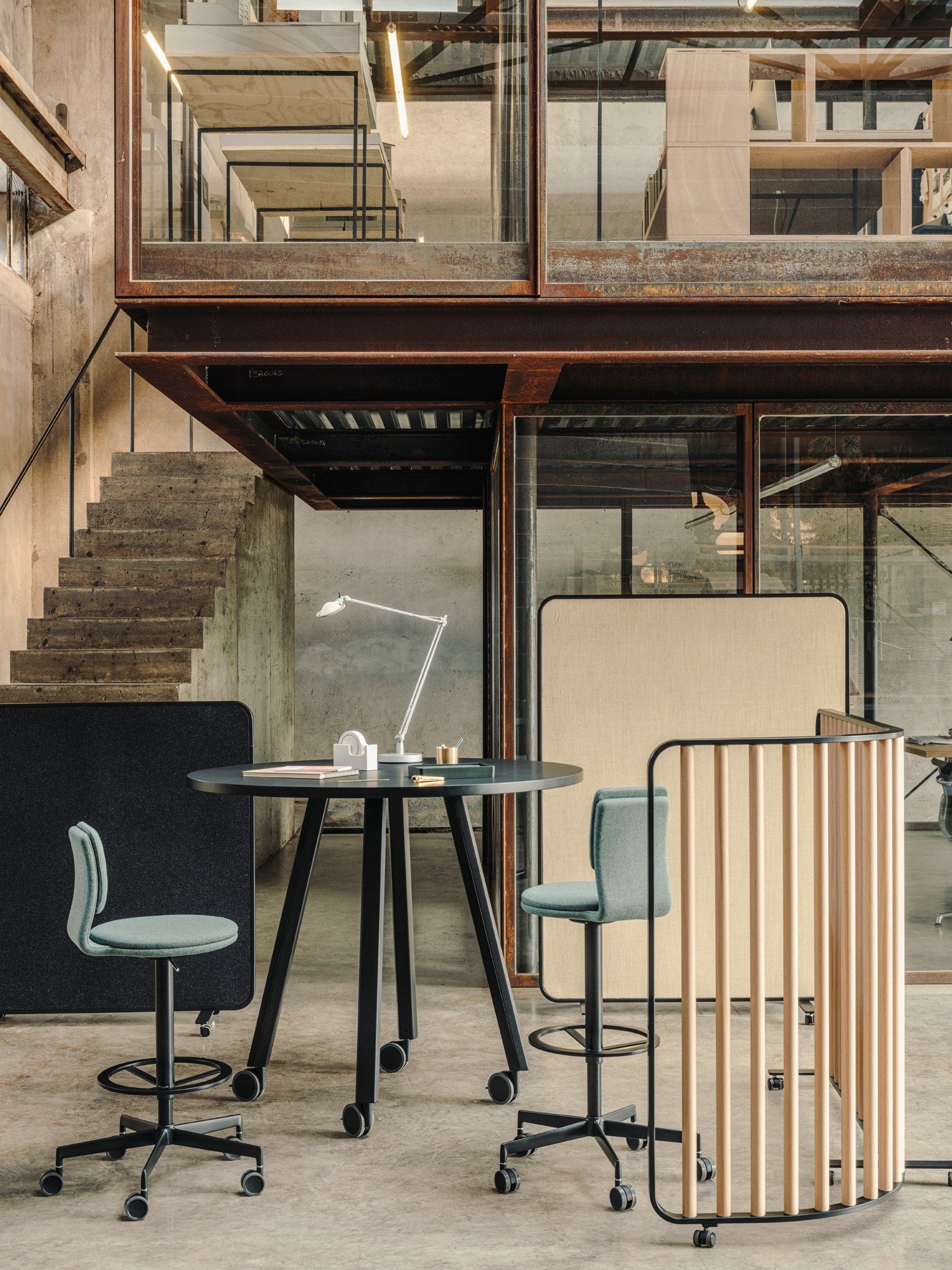 Высокий круглый дубовый стол Lapalma ОРИ ARCH-00066709 - Вид №7