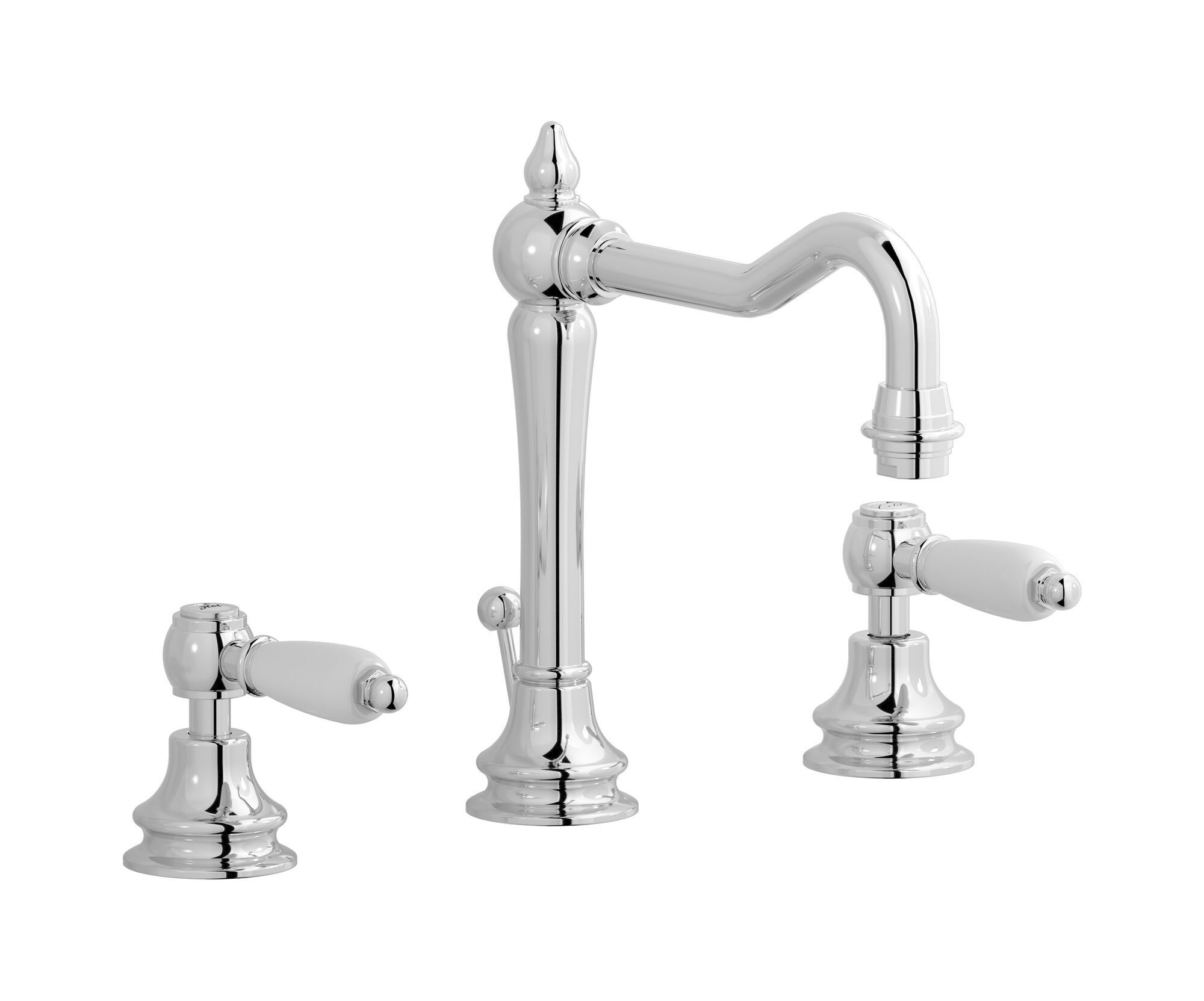 Смеситель для раковины с 3 отверстиями для пола с автоматическим сливом IB Hermes + Hermes Elle ARCH-00017372 - Вид №2