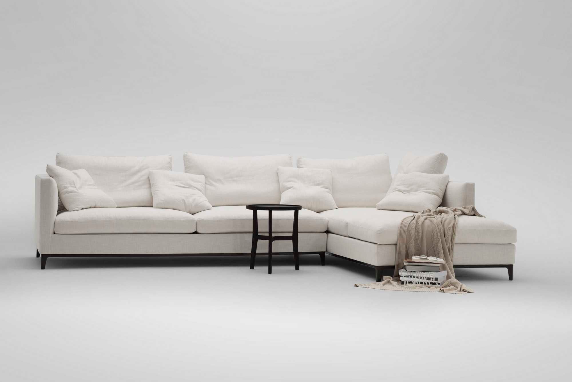 Тканевый диван с полуостровом CAMERICH полумесяц ARCH-00005036 - Вид №1