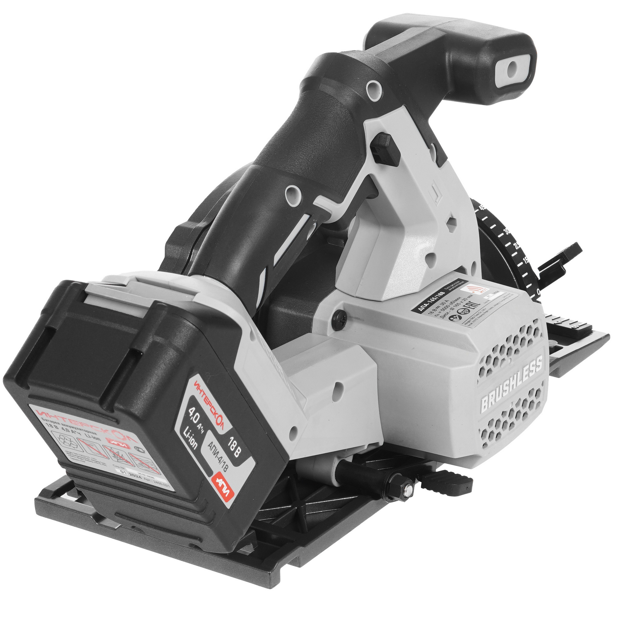 Пила дисковая Интерскол ДПА-165/18В АПИ 18V 9960779 STDN-0113267 - Вид №2