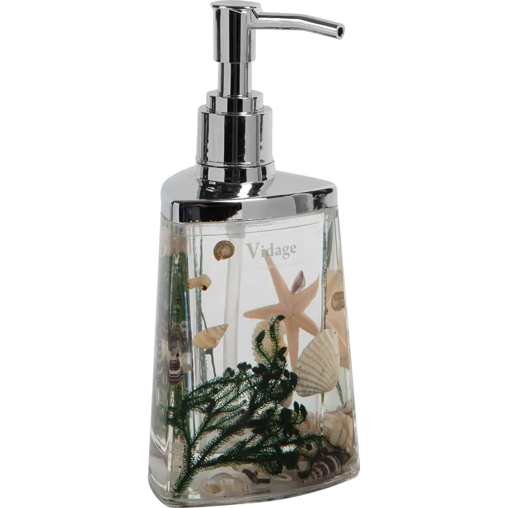 Дозатор для жидкого мыла Vidage Морская звезда цвет белый зелёный STLM-2101481