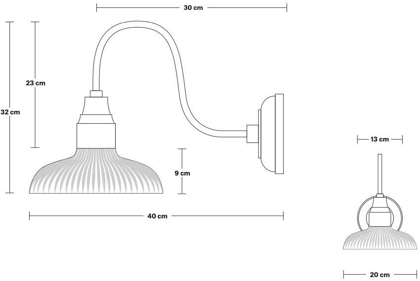 Industville Настенный светильник из латуни и стекла  Sn-gldwl8-b  - Вид №2