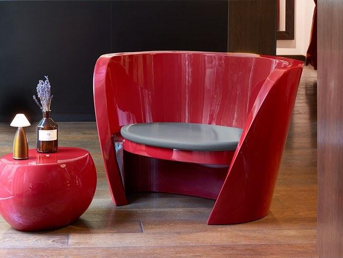 SLIDE Садовое кресло из полиэтилена по контракту Rap sun-id-1357389 - Вид №1