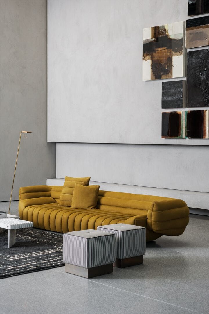 Кожаный квадратный пуф Baxter Anais ARCH-00054616 - Вид №7