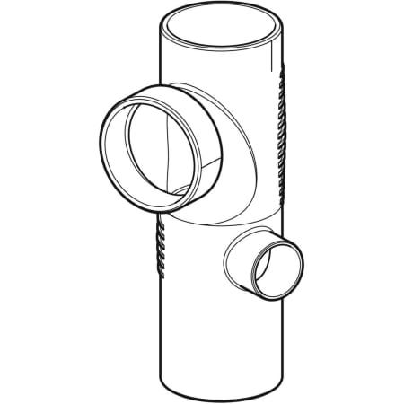 310.815.14.1 Крестовина двухплоскостная комбинированная Geberit Silent-db20, 88,5°, правая Geberit  - Вид №1