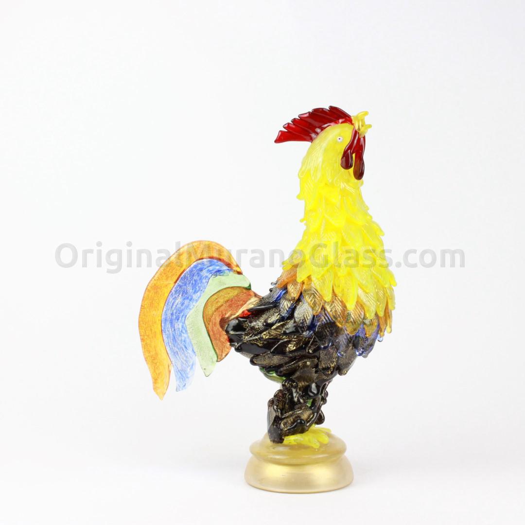 1336 ORIGINALMURANOGLASS Статуэтка - Золотой петушок - Gallo oro - муранское стекло  см  - Вид №1