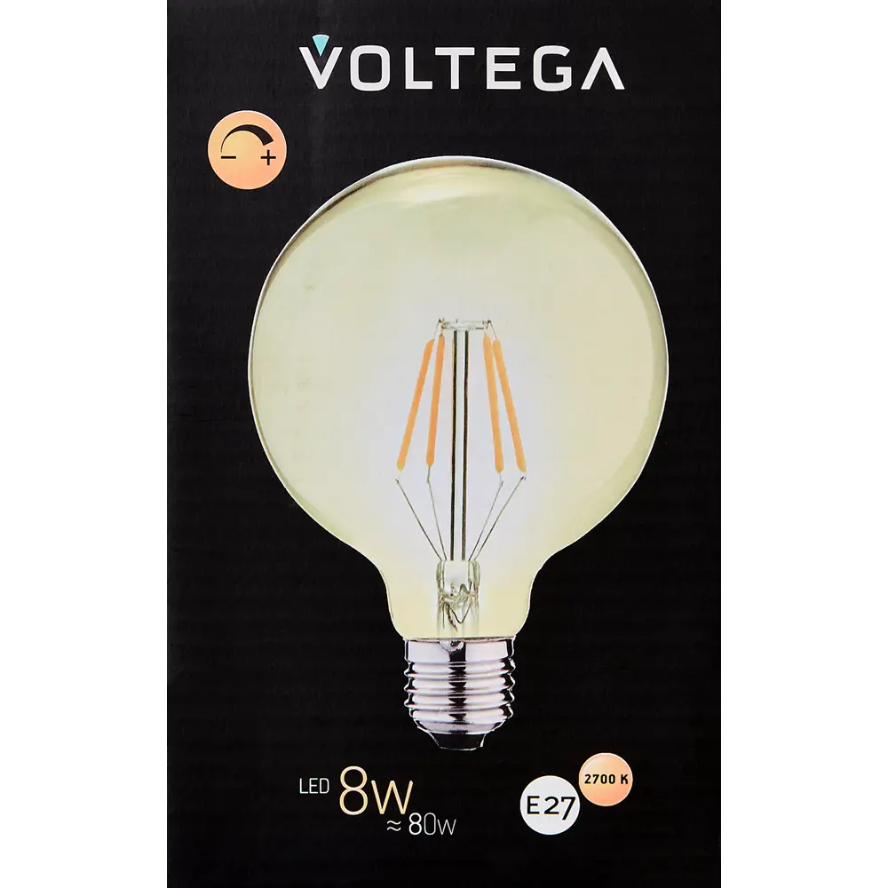 Декоративная филаментная лампа Voltega G95 тонированная 8Вт E27 с диммером 89345998 STLM-0920763 - Вид №3