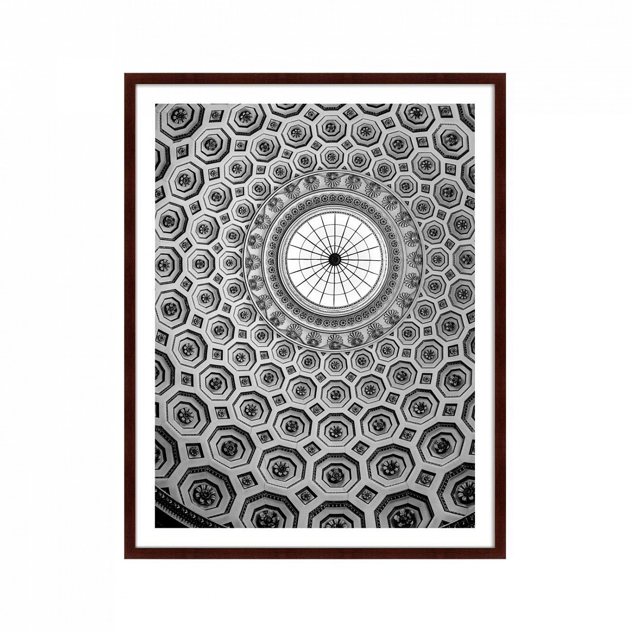 Фотокартина в деревянной раме 130х102 см "Кедлстон холл, Дерби, Великобритания" КАРТИНЫ В КВАРТИРУ  264765 Белый;черный;разноцветный  - Вид №1