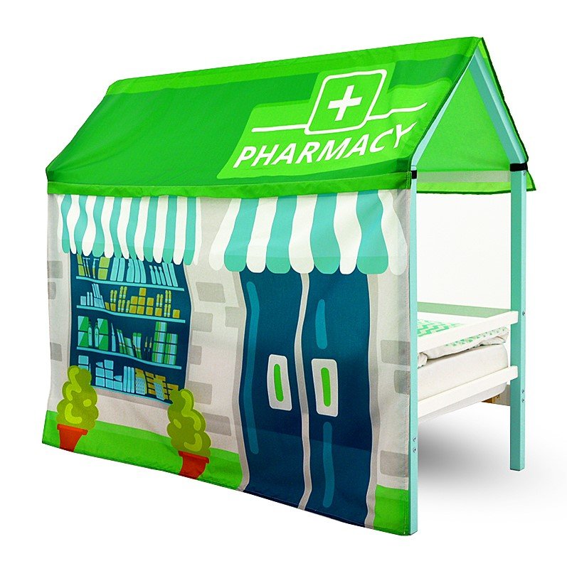 Накидка для кровати-домика Svogen игровая "Аптека" БЕЛЬМАРКО  00-3873206 Зеленый Santreyd  - Вид №1