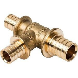 Тройник переходной 20x16x16 аксиальный для труб из сшитого полиэтилена STOUT