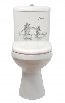 1804 Лорена, декор «Лондон» Строй керамика сервис Santreyd 