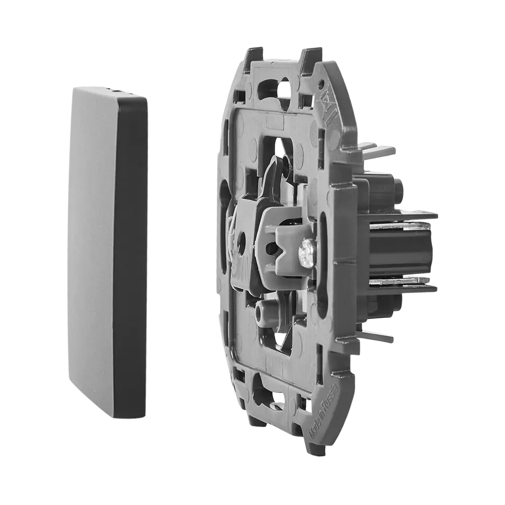 LEXMAN LILIAN — одноклавишный переключатель для скрытого монтажа в антрацитовом исполнении 86761687 STLM-0071396 - Вид №5