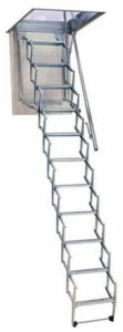 LUXIN Выдвижная лестница из оцинкованной стали Starlux