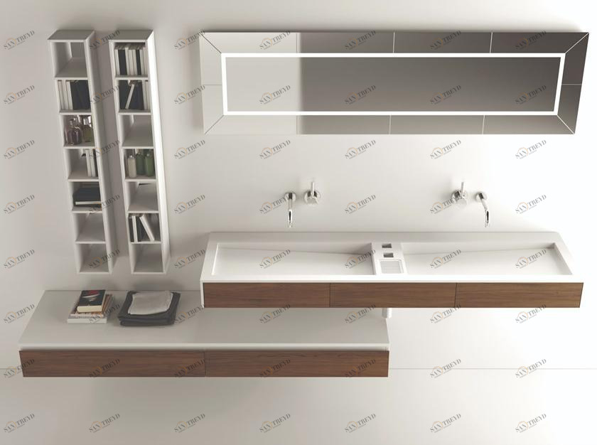 MOMA Design Умывальник настенный прямоугольный с твердой поверхностью  Xssdk 