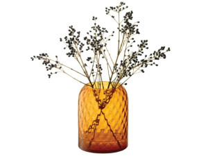 Стеклянная круглая ваза ручной работы