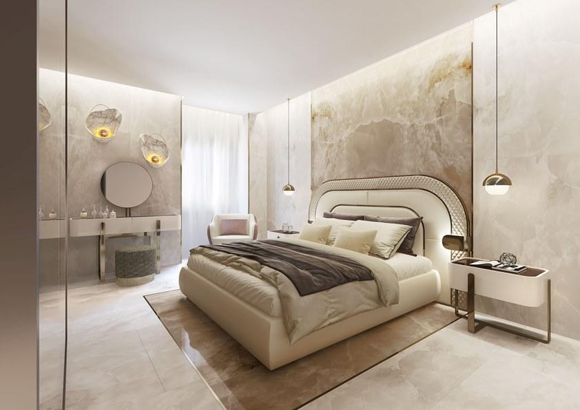 Capital Collection Мягкая двуспальная кровать со встроенной подсветкой Eden sun-id-1368503 - Вид №3