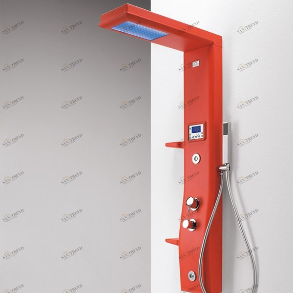 Душевая колонна Etoile Red 125 см с хромотерапией 4ETA4N0R Gruppo Geromin