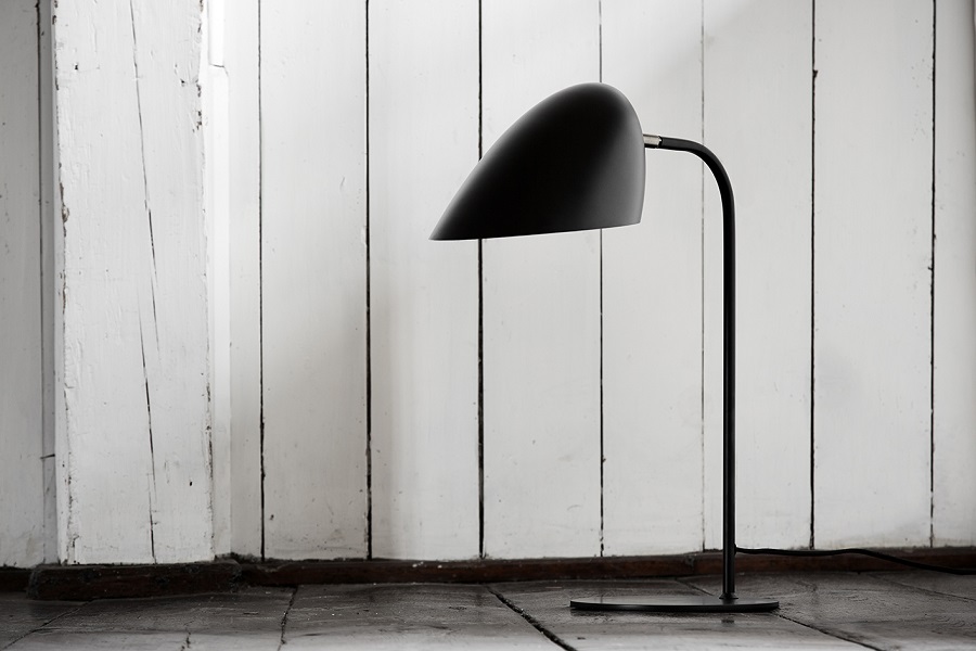 2960_6551001 Лампа настольная hitchcock, 47х57хD30 см, черная матовая Frandsen  - Вид №1