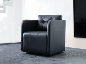 Tuna Ofis Кожаное кресло с подлокотниками Swan