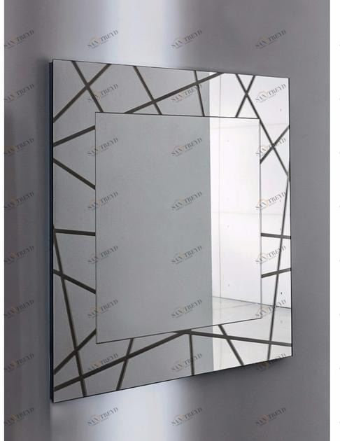 Sovet italia Квадратное настенное зеркало в раме Segment sun-id-1506897