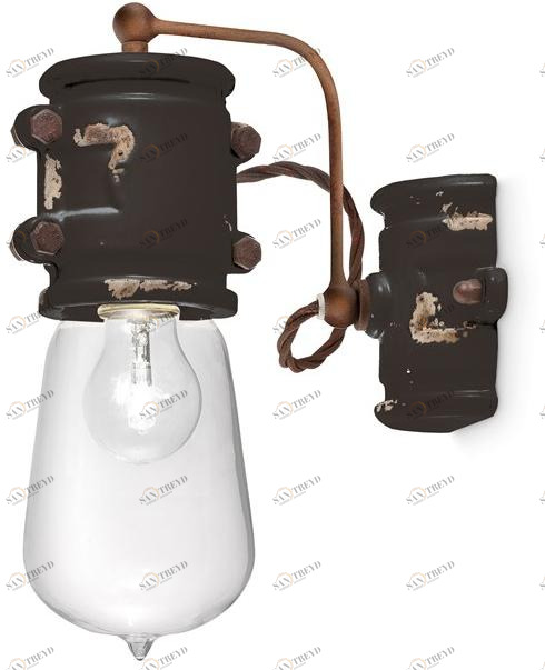 FERROLUCE Настенный керамический светильник с фиксированным кронштейном Urban C1523