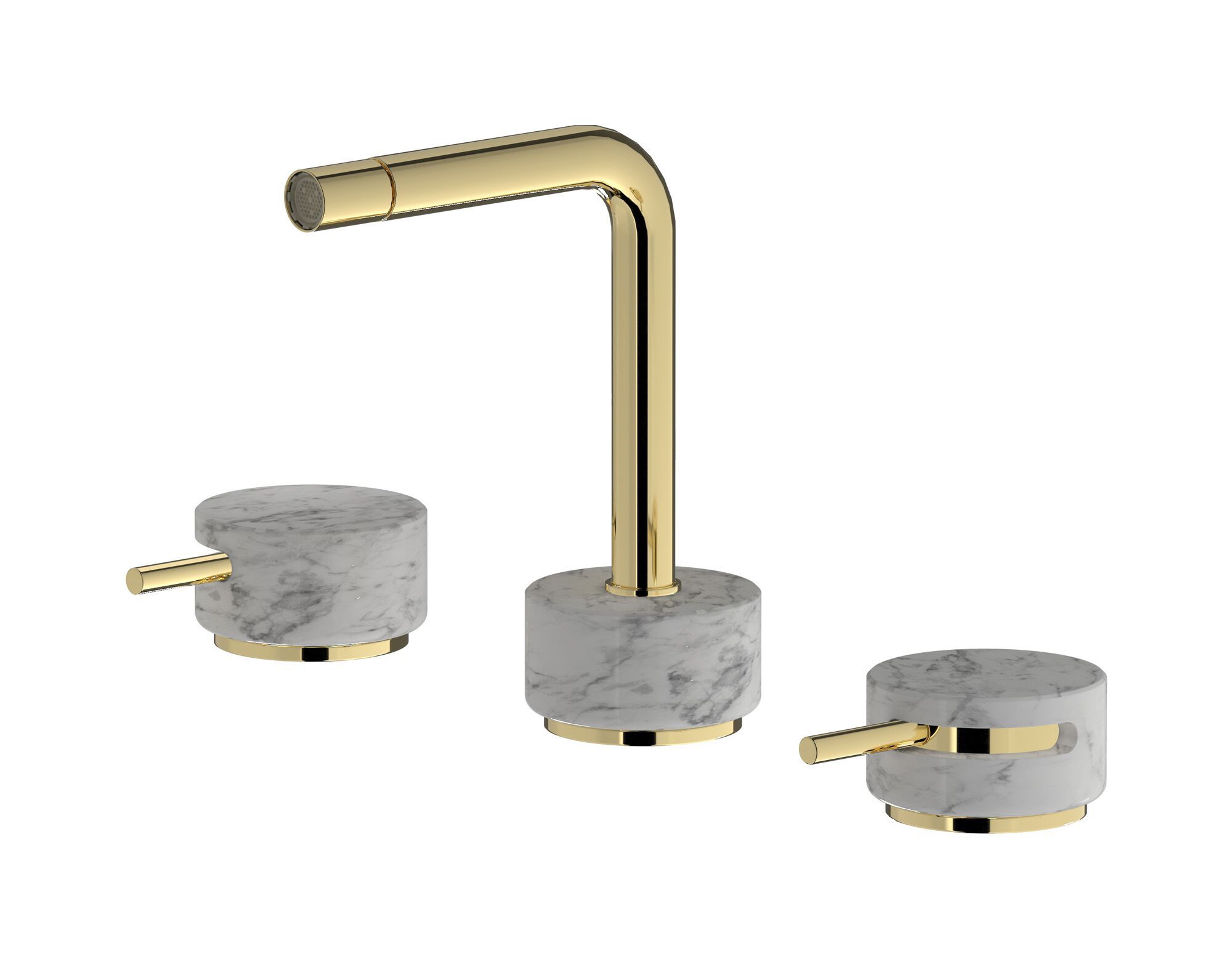 Смеситель для биде с 3 отверстиями для мраморной столешницы IB мрамор + мрамор Elle ARCH-00101784 - Вид №7
