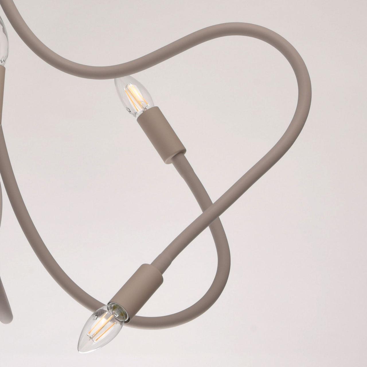 Подвесная люстра De Markt Зиген 646011809 серая DE MARKT ДИЗАЙНЕРСКИЕ, ЗИГЕН 187580 Серый  - Вид №2