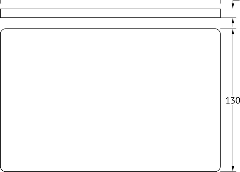 ELU 010 Полка для AVA 032 20 cm ELLUX Ellux - Вид №1