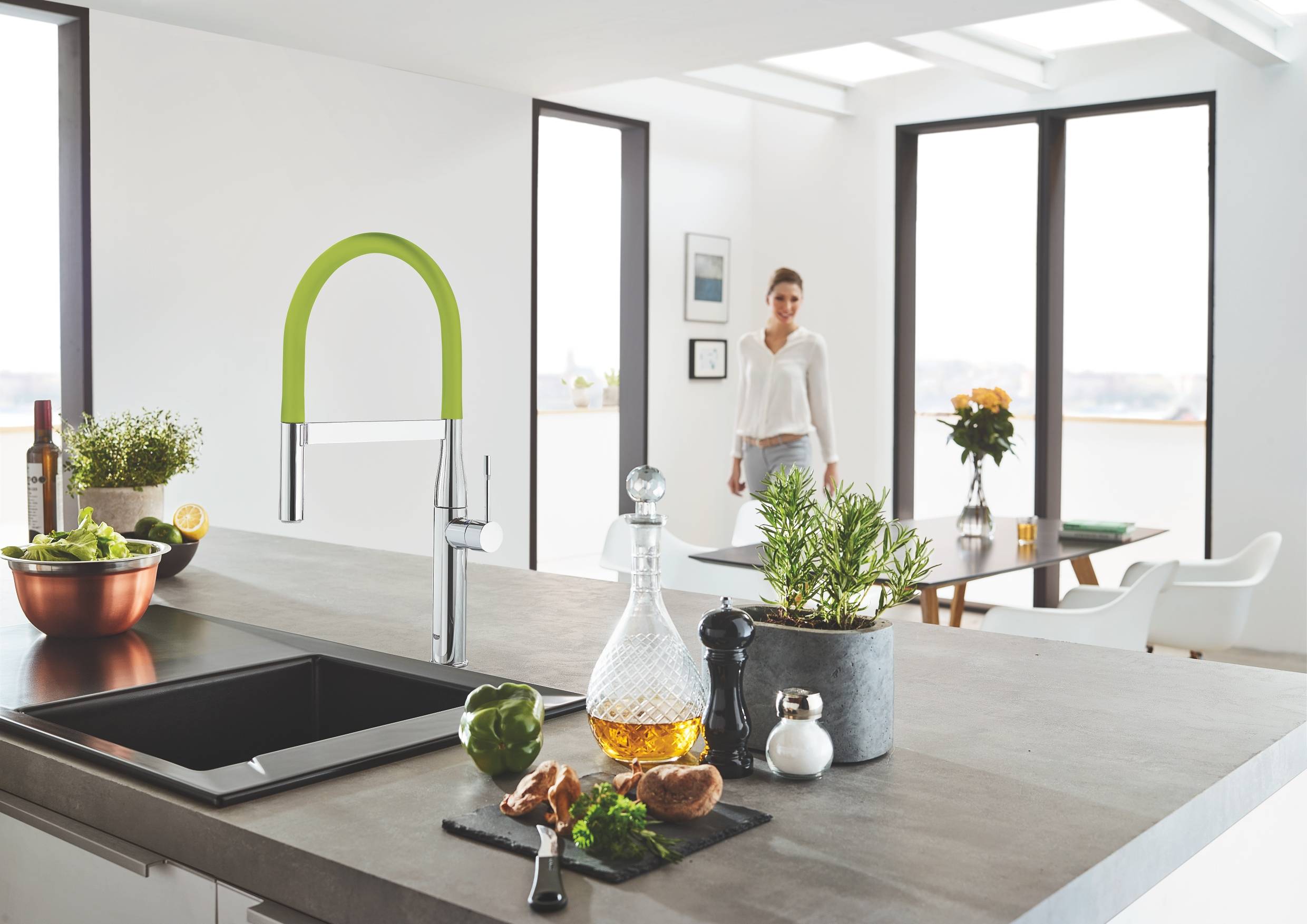 Гибкий шланг GROHE GROHFlexx для смесителя Essence, зеленый (30321GE0) - Вид №1