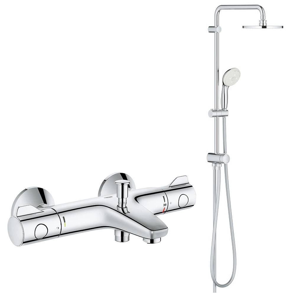 Душевая система для ванны GROHE New Tempesta 200 с термостатом (NB0032-1)