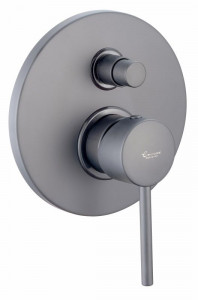 45019NEO Emmevi Piper, встраиваемый смеситель для душа на 2 выхода, с дивертером, цвет черный матовый