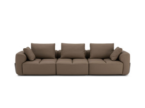 Кожаный модульный диван