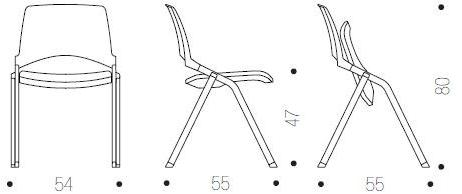 IBEBI Складной штабелируемый стул Oplà sun-id-1440799 - Вид №7