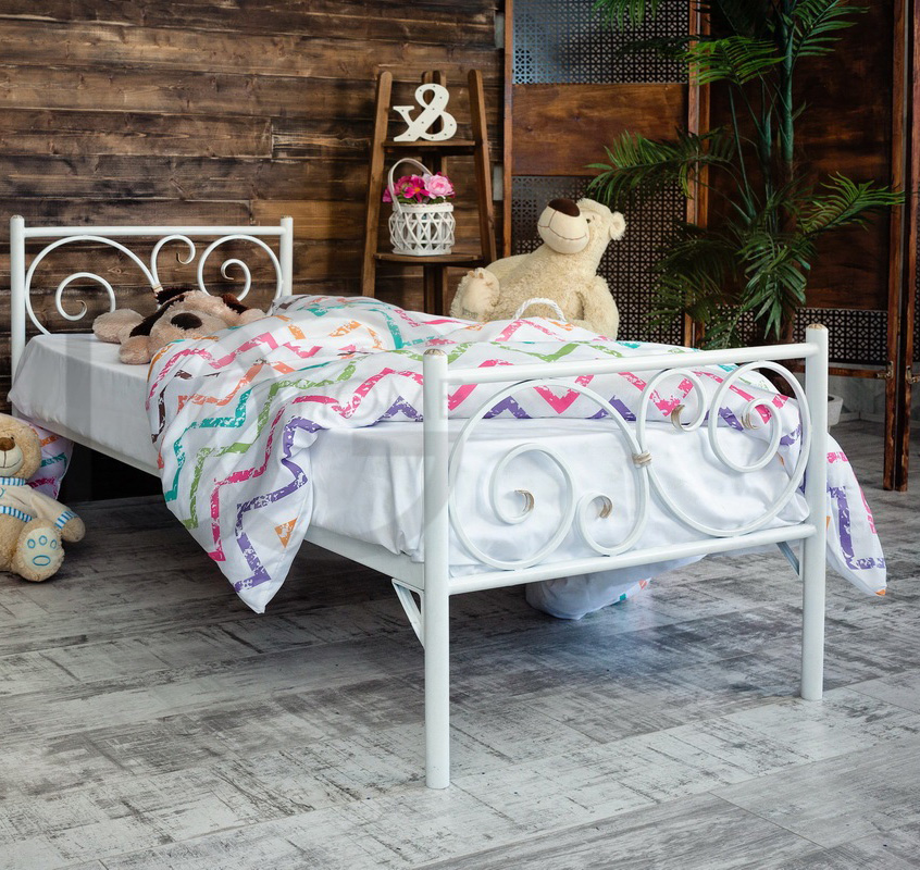 Кованая кровать детская 70х160 белая "Мадлен" FRANCESCO ROSSI МАДЛЕН 134699 Белый  - Вид №2