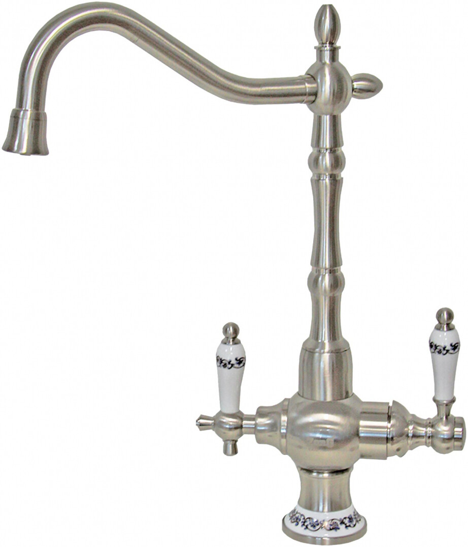 Смеситель ZorG Clean Water ZR 336 YF-50 SATIN для кухонной мойки, сталь