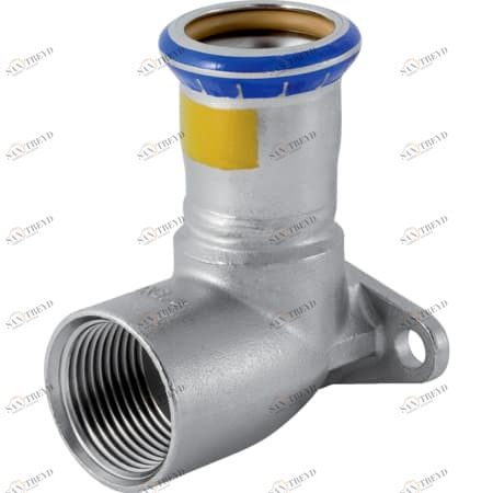 GEBERIT 34137 Водорозетка Geberit Mapress из нержавеющей стали 90° (газ) 